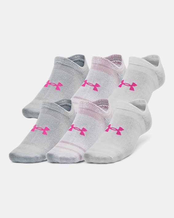 Unisex UA Essential 6-Pack No-Show Socks in Gray image number 0